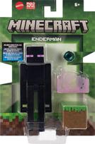 Mattel Minecraft veiksmo figūrėlės ir priedų rinkinys, 3,25 colio mastelio kolekcinis žaislas, pikselių dizainas (Personažai gali skirtis) black