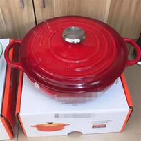 GOWKE Enamel Cast Iron Dutch Oven red
