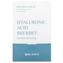 Mizon, peeling scrub, hyaluronic acid sorbet, 40 packs, each (7.0 oz) white
