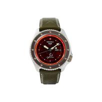 SEIKO SEIKO5 Mechanical Movement Leather Strap Watch Men's Watches Red Watch Dial SRPF59K1 Red Watch Dial SRPF59K1 black