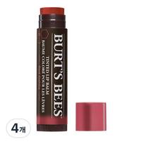 Burt's Bees Tinted Lip Balm, Magnolia, 4.25g, 4 pieces black