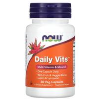 NOW Foods, Daily Vits, Multivitamins & Minerals, 30 Veggie Capsules