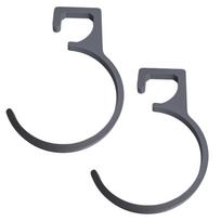 Inflatable Tent Support Hook for Camping Shelters, Gray Tent Hook with Top Clip Slot and Curved Hook Shape for Camp Access