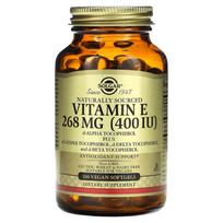 Solgar, Vitamin E, 268 mg (400 IU), 100 Vegetarian Softgels