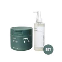 Anua Houttuynia cordata set clear pads 70 sheets + Houttuynia cordata cleansing oil 200ml + free sample, 1 piece, 360ml white