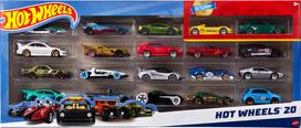 Hot Wheels H7045 20-Car Pack, Assorted 164 Scale Vehicles, Ages 3+ red