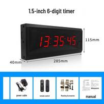 LED Digital Timer Wall Clock white