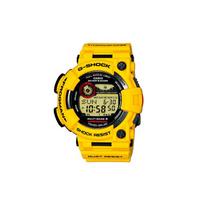 CASIO G SHOCK Kvarcinis laikrodis maitinamas šviesa Dervos dirželis Vyriški laikrodžiai Geltonas laikrodžio ciferblatas GWF-T1030E-9 yellow