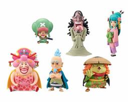 One Piece Pasaulio Kolekcinė Figūrėlė Wano Šalis 7 Visas 6 Rūšių Rinkinys beige