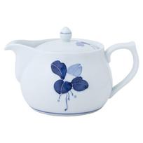 Saikai Pottery Hasami Ware Manryo 425ml Teapot, Pattern, 65980, balta