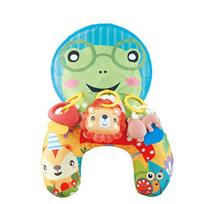 Baby Pillow Tummy Time Toys High Contrast Double-Sided Playmat Toddler Sensory Activity Toys Newborn Head-Up Training Pillow Mat beige