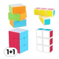 123+223 kubelių rinkinys be lipdukų kubo galvosūkis Smegenų intelekto vystymas IQ vystymas Kidult Magic Cubing Square Rubiks, Korėjos galvosūkiai blue
