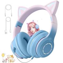Katės ausų ausinės Bluetooth Mielos su mikrofonu Bluetooth ausinės Katės ausys Belaidės ausinės Laidinis belaidis dvigubo naudojimo Bluetooth viršaus