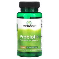 Swanson, probiotikas, 20 milijardų KSV, 60 daržovių kapsulių