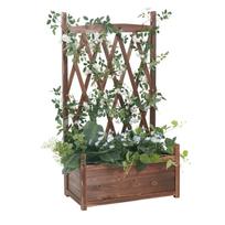 Susire Tvora su privatumą užtikrinančiu tinkleliu Tiesiog pastatykite didelį 60 cm vazoną, Tvora, Tai, Sodininkystė, Tvora, Lauke, Atskirai stovinti, Vazonas, Medinis, Veranda,
