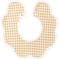 Air mesh medium rolling bib, b-11 check beige, 1 piece, 1 piece beige