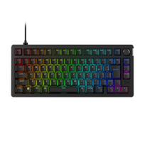 HyperX Alloy Rise 75 Gaming Keyboard Japanese Layout Mechanical Linear Switch Media Controller Gasket Mount Hot Swap Customization 75% 7G7A4AA#ABJ juoda