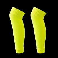 Apsaugančios nuo trinties futbolo kojinės iki kelių su apsauginiais paminkštinimais ir kompresija One Size fluorescencinė geltona spalva