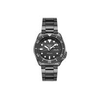 Seiko Mechaninis judėjimas Nerūdijančio plieno laikrodis 42 mm Juodas ciferblatas Vyriški laikrodžiai SRPD65K1 Black gray
