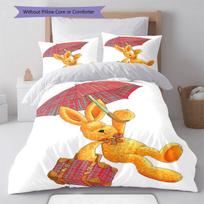 Felix Wonder Bedding Quilt Set Quilt Cover Pillowcase Home Decoration Birthday Gift (1 * duvet cover + 2 * pillowcase, without core) 140x200cm gray