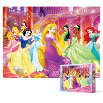 Disney princesė - Išleistuvės (Negabaritinis) Dėlionė Disney Animation 100 Pieces, populiarus Korėjos galvosūkis yellow