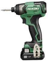 HiKOKI belaidis smūginis suktuvas su slankiojančiu akumuliatoriumi, greito įkrovimo kroviklis ir dėklas komplekte 4.0Ah 10.8V WH12DD(2LS) žalia
