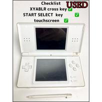 Nintendo DS Lite USG-001 ( Crystal White ) Su Stylus konsolės veikimo patikrinimu