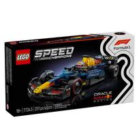 LEGO 77243 Oracle Red Bull Racing RB20 F1® lenktyninio automobilio konstravimo kaladėlės juoda/mėlyna