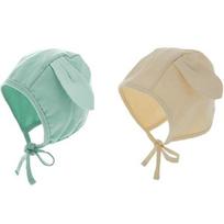 I'mbebe Infant Sweet Bunny Bonnet Beanie Jacket Hat 2-piece set, S, Color: Small, Beige, Popular baby clothes in Korea beige