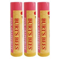Burt's Bees Moisturizing Lip Balm 4.25g, pink grapefruit, 3 packs beige