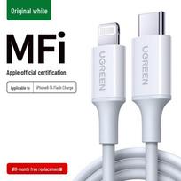 Ugreen MFI Certified PD Fast Charge Type-C to Lightning Cable white