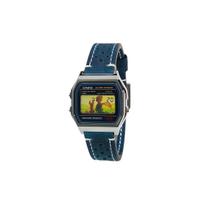 CASIO Custom Collection Kvarcinis Mechanizmas Odinis Dirželis Laikrodis Unisex Mėlynas Ciferblatas A158WA-1(Žiūrėti1100--) The Little Prince Mirror black