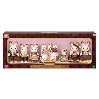 [toytron] Sylvanian Families 40-mečio Šokoladinių triušių šeimos rinkinys gray
