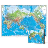 World Map [Mini] - 2000 piece jigsaw puzzle, popular Korean puzzle beige