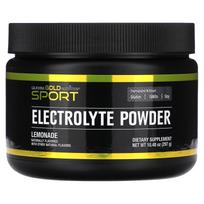 California Gold Nutrition, Sports, Elektrolitų milteliai, Natūralaus limonado skonio, 10,48 uncijos (297 g)