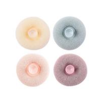 Iving Hypoallergenic bubble shower ball with good foam, 4-piece set, 2 pieces, 4 pieces beige