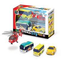 Tayo Special Little Bus Friends Set 4 Part, Korėjietiški žaislai gray