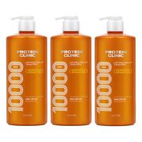 Elastin Protein Clinic 10000 Moroccan Argan Oil Protein Highly Nutrient Shampoo Floral Musk Fragrance, 1L, 3 pcs. orange