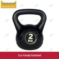 Eco-Friendly Solid Cast Iron Kettlebell for Home Gym black