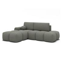 Žalios spalvos sulankstoma/su sandėliavimo vieta kampinė sofa iš boucle (su kairiuoju kampu/su gultu) Vittario – ELTAP