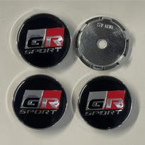 4 vnt. 60 mm automobilio ratlankio centrinis dangtelis Toyota GR Sport Corolla RAV4 C-HR Yaris Camry Prado Prius automobiliui Auto priedai OQ6 sidabras