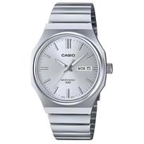 CASIO Standard Collection Kvarcinis Mechanizmas Nerūdijančio Plieno Apyrankė Laikrodis Vyriški Laikrodžiai Pilkas Ciferblatas MTP-E735D-7AV Gray Dial white