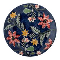 Tamsiai mėlynos spalvos desertinės iš akmens masės lėkštės 4 vnt. ø 20,5 cm Meredith – Bloomingville