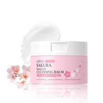Easilydays Sakura Extract Cleansing Balm Makeup Remover, Hyaluronic Acid Nourishing Melting Cleanser, Non-greasy white