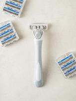 Triple Blade System Razor Blade Refill Set 1ea beige