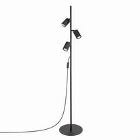 Juodos spalvos iš aliuminio pastatomas šviestuvas su sulankstoma konstrukcija (aukštis 155 cm) Gleam – Sollux