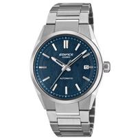 CASIO EDIFICE automatinis trijų rodyklių 100 metrų atsparumo vandeniui automatinis/rankinis mechaninis judėjimas Plieninė apyrankė vyriškas laikrodis mėlynas ciferblatas EFK-110D-2A mėlyna