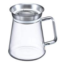 HARIO arbatinukas Simply su 360 laipsnių snapeliu 450 ml skaidrus arbatinukas TS-45-HSV gray
