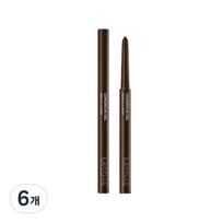 Missha Long Wear Gel Pencil Liner 0.14g, pecan brown, 6 pcs. black