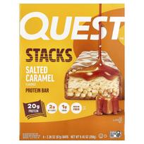 Quest Nutrition, Stags, Protein Bar, Salted Caramel, 4 Bars, 67g each (2.36oz)